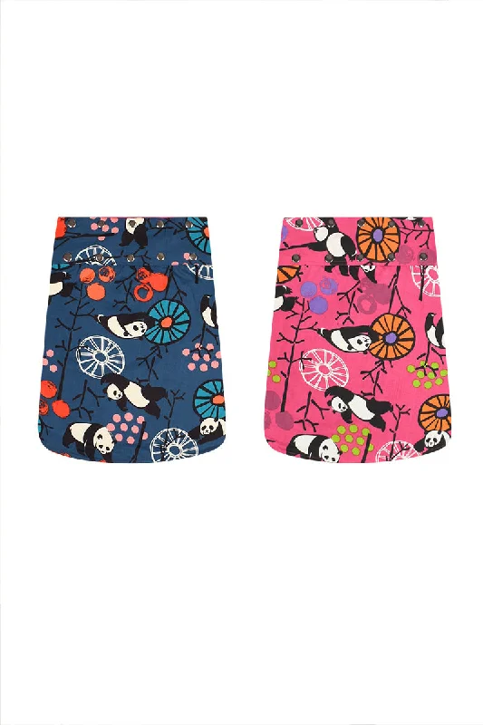 Aluula Short Reversible Button Skirt chiffon skirt floaty
