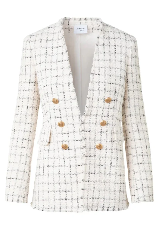 Chunky Tweed Jacket Lace Jacket Ribbed Jacket Sequined Jacket