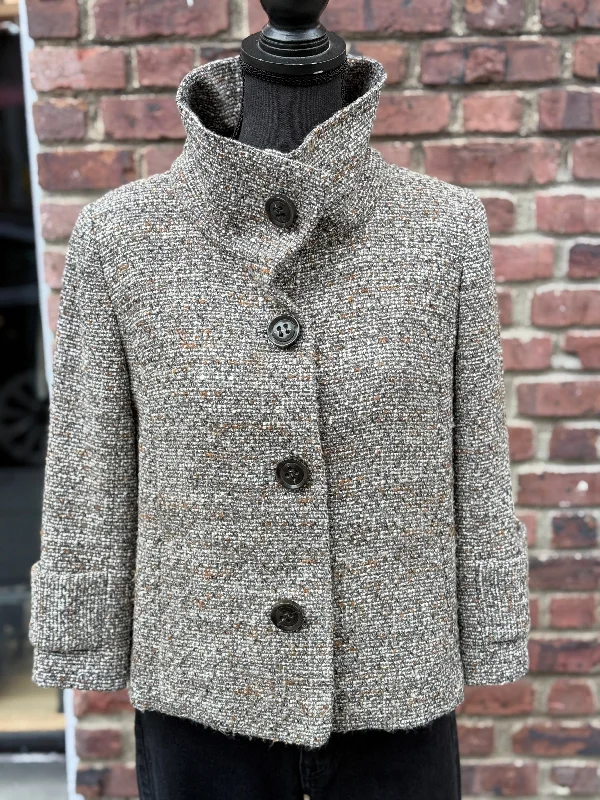 CLASSIQUES ENTIER Tweed Jacket / S Denim Jacket Leather Jacket Suede Jacket