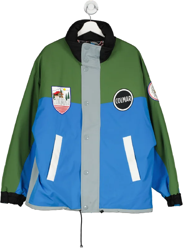 Colmar Multicoloured Xajlj Ski Jacket UK L Stand-Up Collar Roll-Neck Collar Turtle Neck Colmar Multicoloured Xajlj Ski Jacket UK L Stand-Up Collar Roll-Neck Collar Turtle Neck