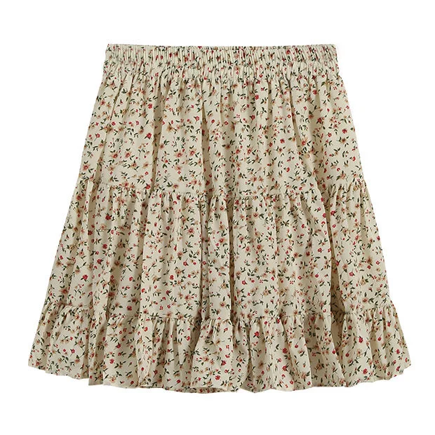 Cottage Calling Floral Skirt cashmere skirt soft