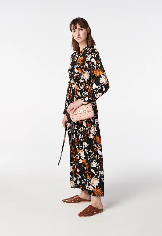 Elasticated Waist A-Line Skirt pleated skirt texture