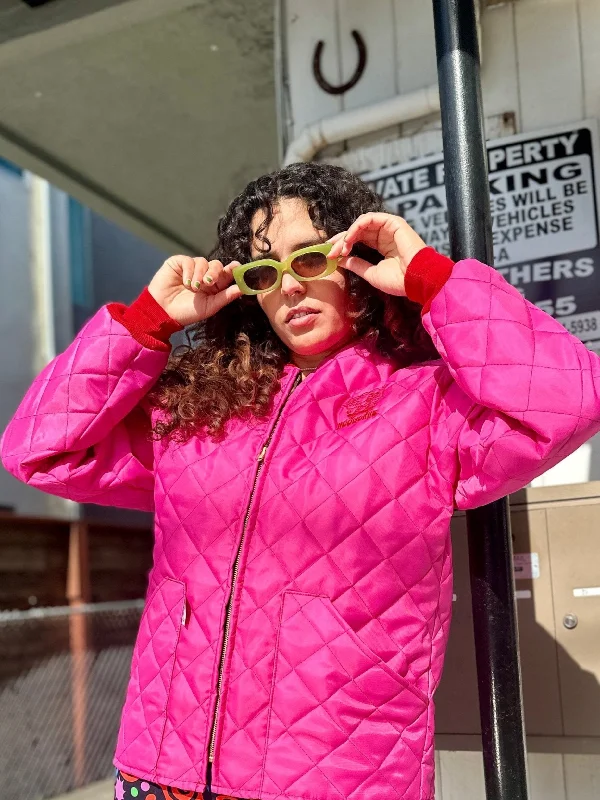 Freezer Jacket - Pink/Red Fleece Jacket Down Jacket Parka