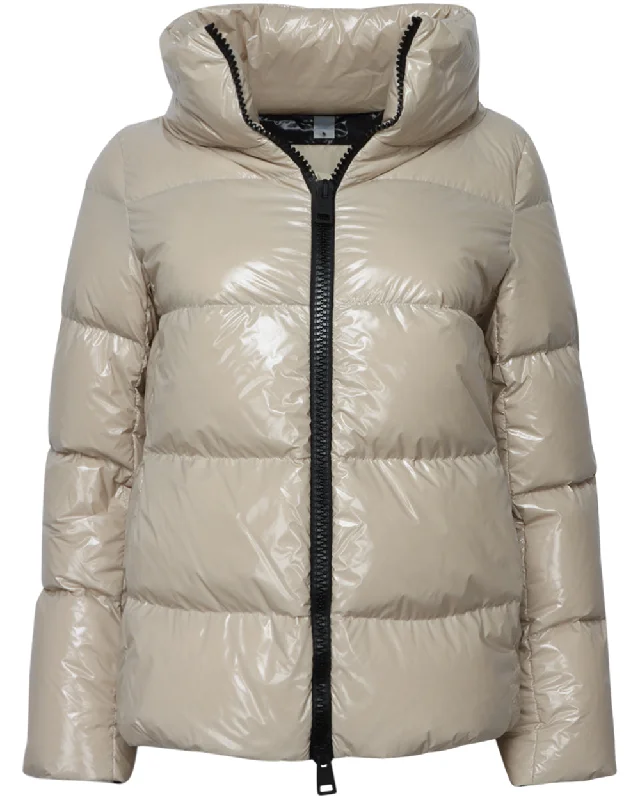 Chantilly Quilted Gloss Jacket Anorak Shell Jacket Lightweight Jacket