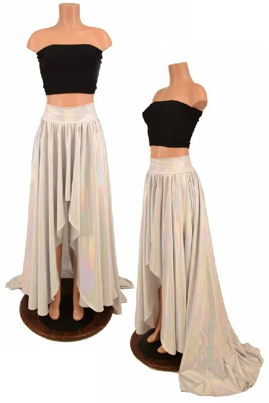 Hi Lo Full Circle Skirt corduroy skirt textured