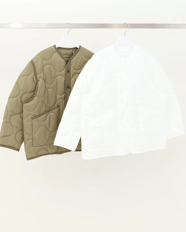 QUILTED LINER JACKET 17486 Lace Jacket Ribbed Jacket Sequined Jacket