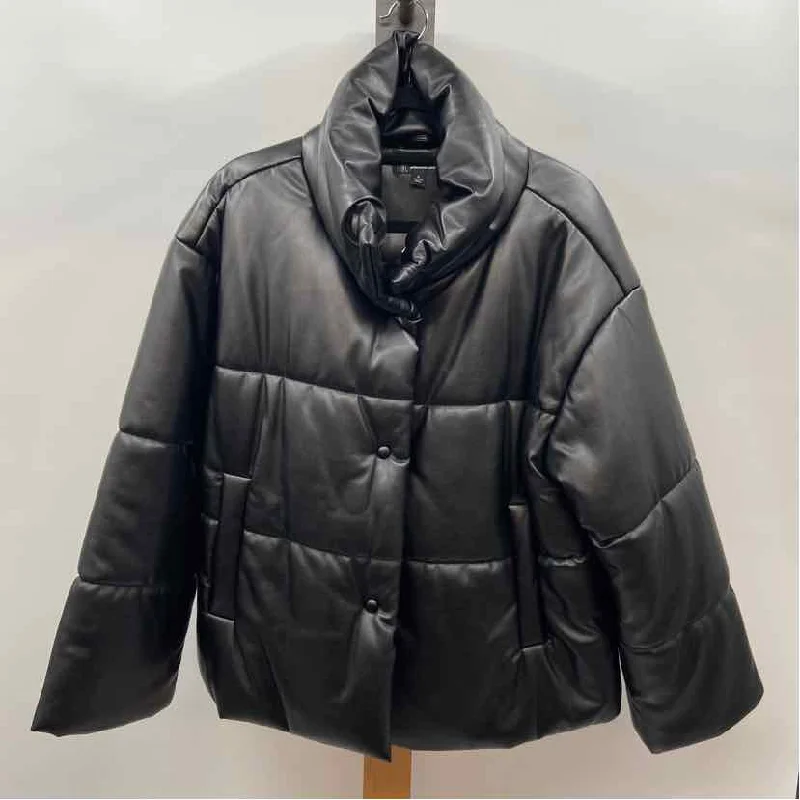 Inc Women's Size M Black Solid Jacket Zippered Jacket Buttoned Jacket Snapped Jacket Inc Women's Size M Black Solid Jacket Zippered Jacket Buttoned Jacket Snapped Jacket