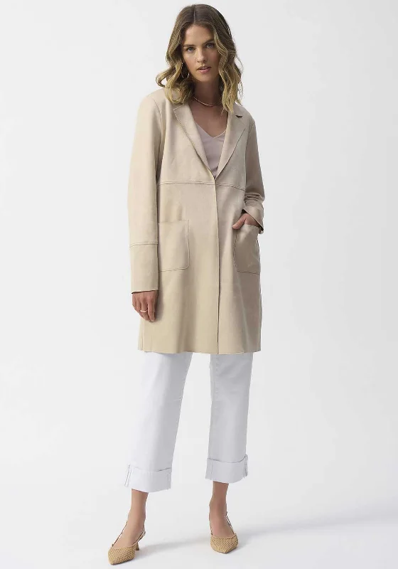 Joseph Ribkoff Faux Suede Jacket, Beige Fleece Jacket Down Jacket Parka