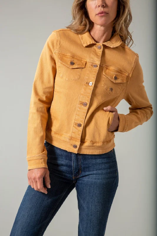 Kimes Ranch Womens Winslow Trucker Gold Earth 100% Cotton Cotton Jacket Notch Collar Jacket Peter Pan Collar Jacket Cowl Neck Jacket Kimes Ranch Womens Winslow Trucker Gold Earth 100% Cotton Cotton Jacket Notch Collar Jacket Peter Pan Collar Jacket Cowl Neck Jacket