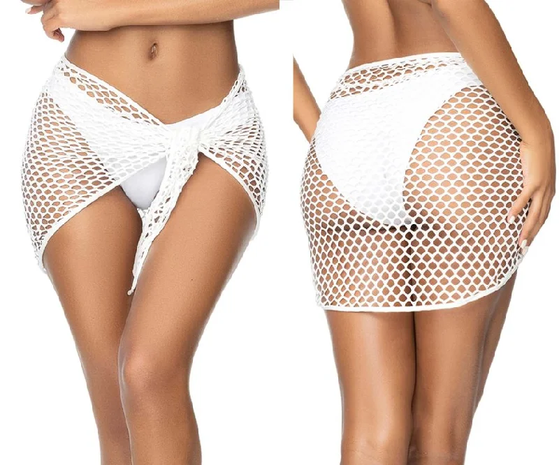 Mapale 77009 Cover Up Skirt Color White denim skirt trendy