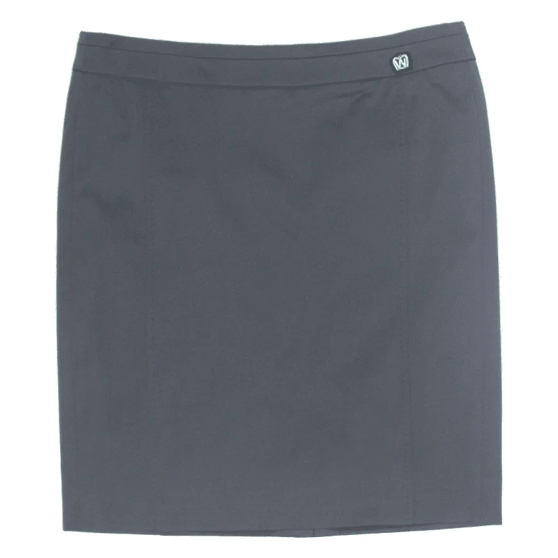 MAX MARA Weekend short Pencil Skirt Grey Womens UK 14 leather skirt durable