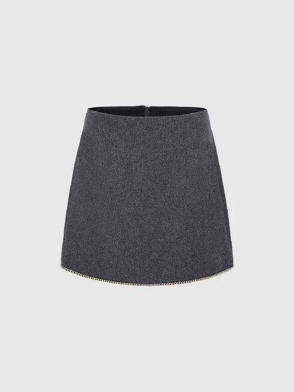 Mini A-Line Skirts chiffon skirt airy