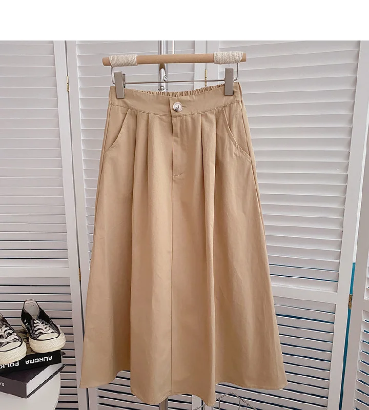 New Korean version of Hong Kong Style A-shaped umbrella skirt  5822 chiffon skirt lightweight