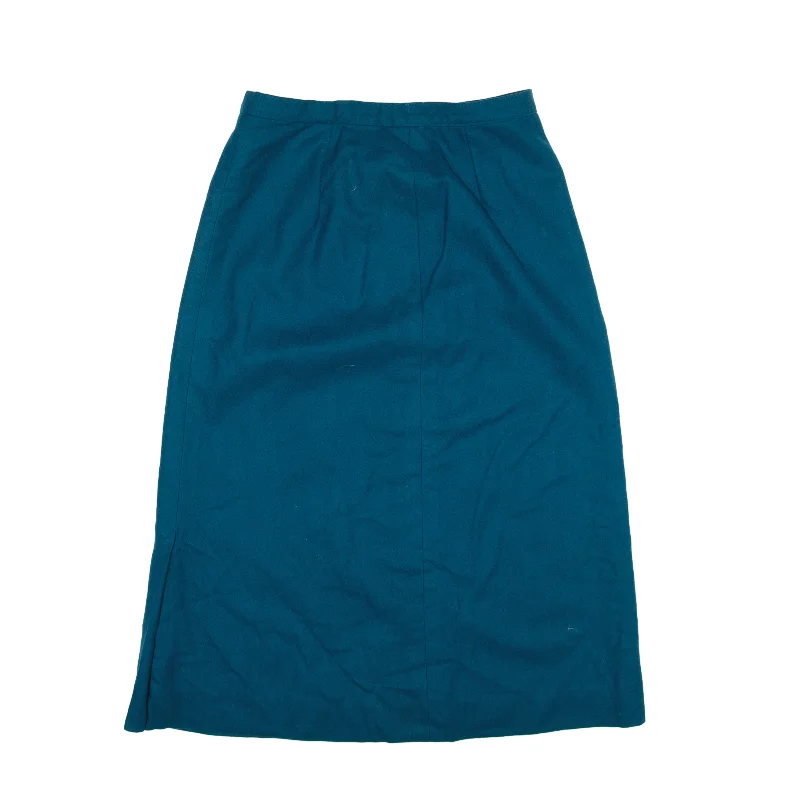 PENDLETON Midi Straight Skirt Blue Wool Womens S slim fit skirt