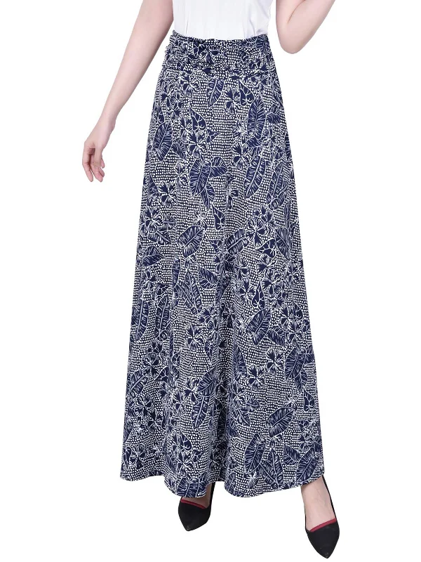 Petites Womens Long Maxi Skirt linen skirt relaxed