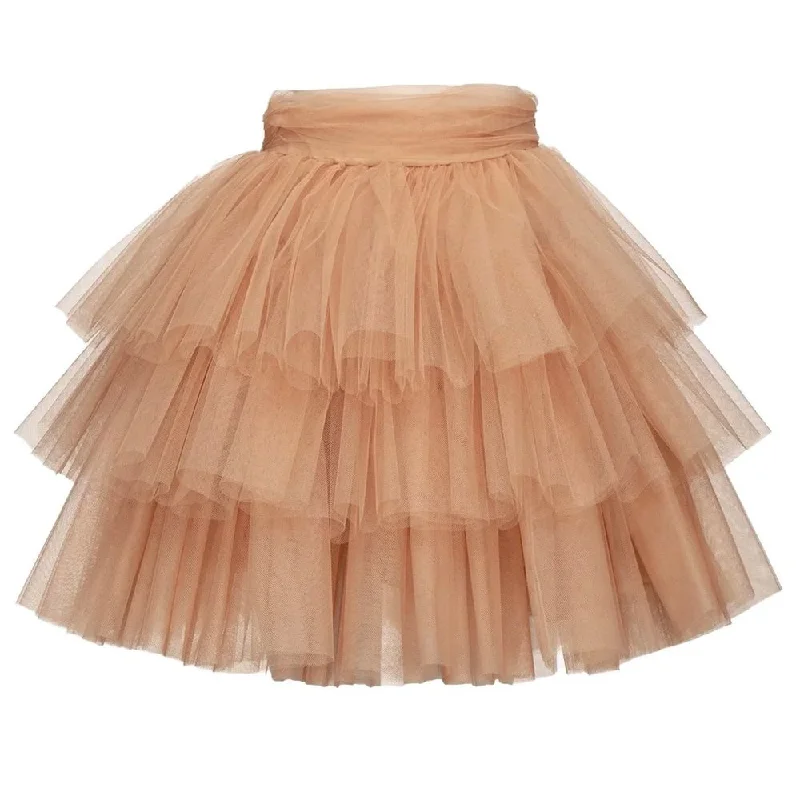 PINKO Pink Nylon Skirt wool skirt thick