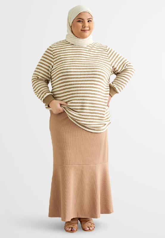 Sylvie Waffle Patch Mermaid Skirt velvet skirt luxurious