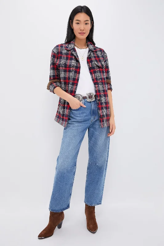 Red Plaid Platt Ranch Jacket Wool Jacket Cashmere Jacket Tweed Jacket