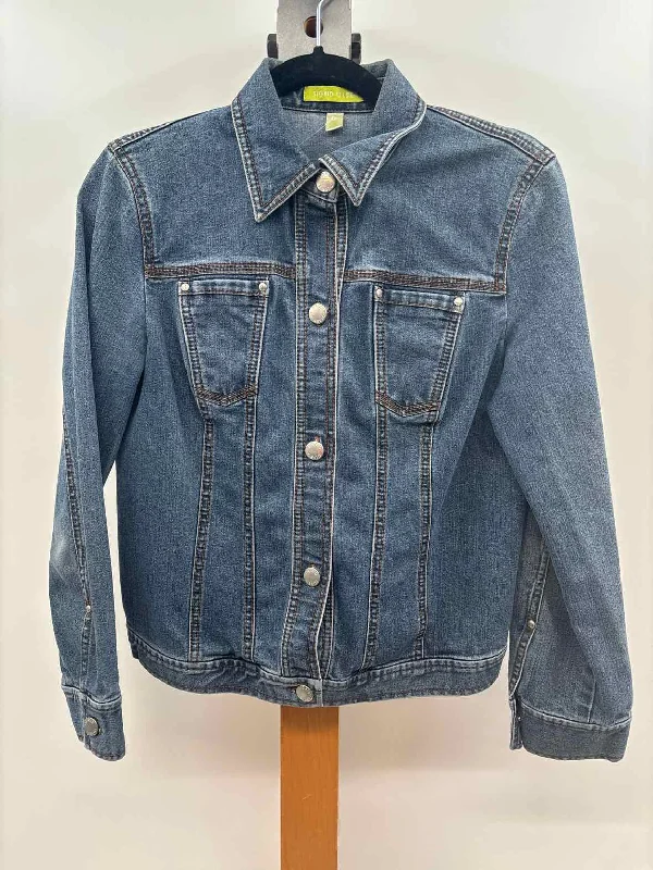 Sigrid Olsen Women's Size S Blue Solid Jacket Fleece Fabric Down Fabric Feather Fabric Sigrid Olsen Women's Size S Blue Solid Jacket Fleece Fabric Down Fabric Feather Fabric