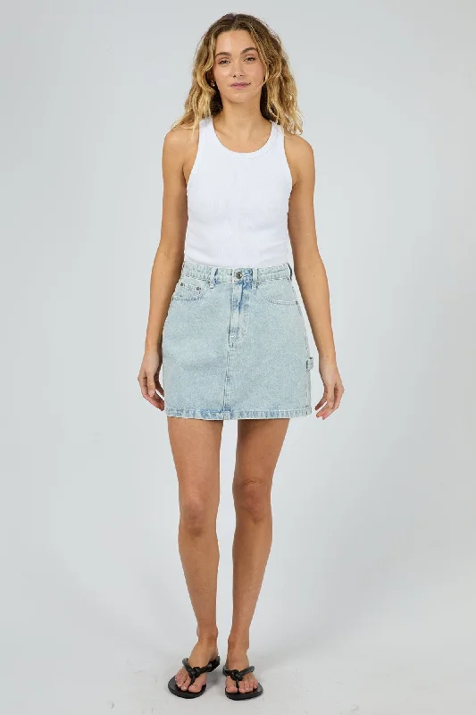 Silent Theory Cargo Denim Skirt Light Blue denim skirt classic