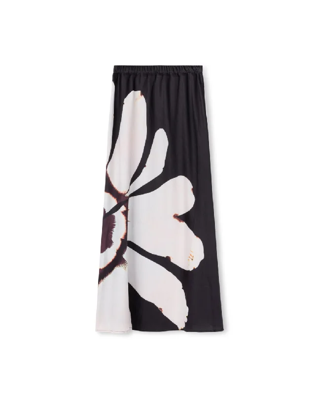 Silk- Blend Slip Skirt leather skirt sleek