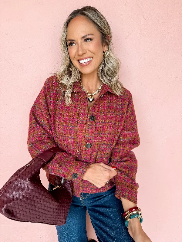 Autumn Serenade Tweed Jacket Faux Fur Jacket Real Fur Jacket Shearling Jacket