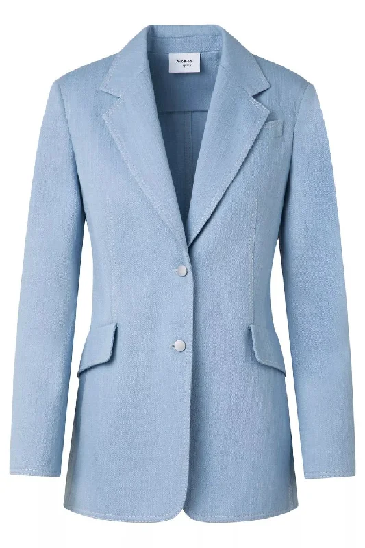 Stretch Denim Tailored Jacket Oversized Jacket Tailored Jacket Straight Jacket