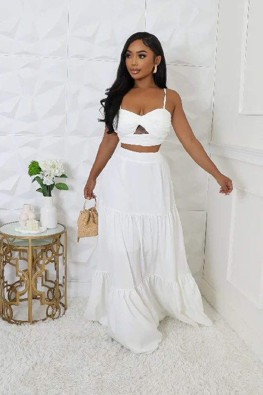 Sun Til Shine Skirt Set leather skirt refined