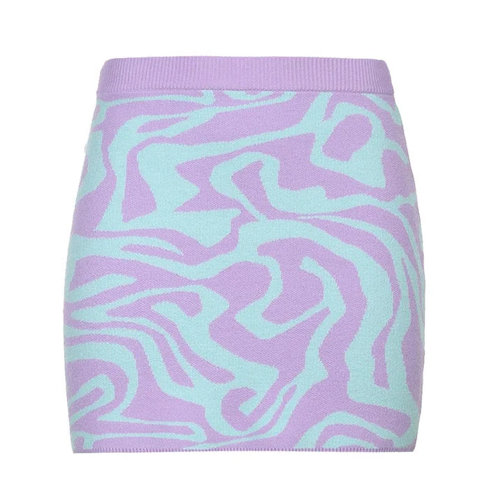 Sweet Nectar Knit Skirt velvet skirt luxurious