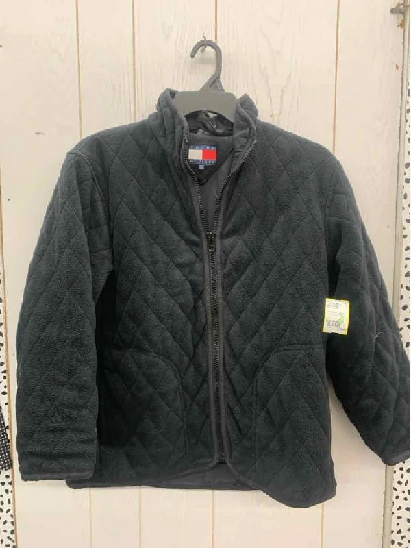 Tommy Hilfiger Black Womens Size Small Jacket (Outdoor) Appliqued Jacket Beaded Jacket Sequined Jacket Tommy Hilfiger Black Womens Size Small Jacket (Outdoor) Appliqued Jacket Beaded Jacket Sequined Jacket