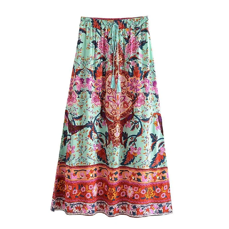 Tyche Maxi Skirt linen skirt airy