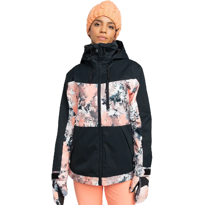 Women's Presence Parka Jacket Satin Fabric Silk Fabric Chiffon Fabric