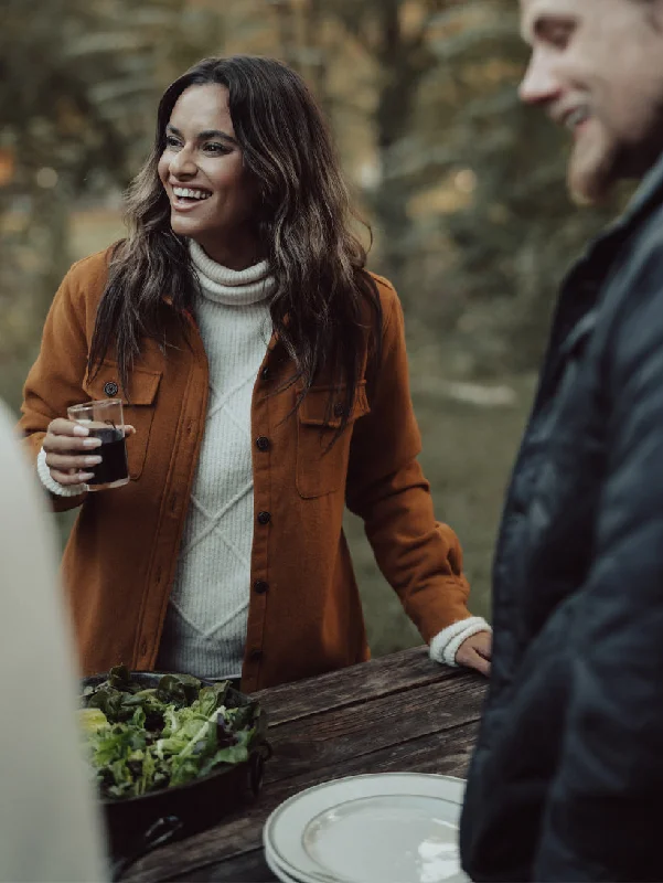 Women's Brightside Flannel-Lined Jacket in Gold Corduroy Jacket Velvet Jacket Brocade Jacket