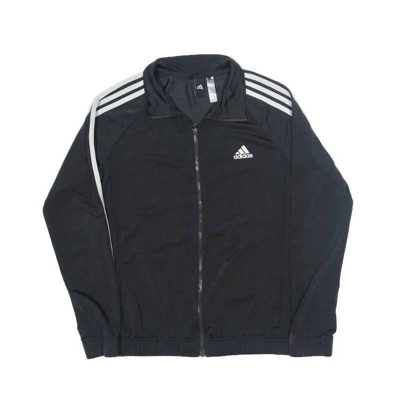 ADIDAS Track Jacket Black Womens M Rayon Jacket Velvet Jacket Corduroy Jacket