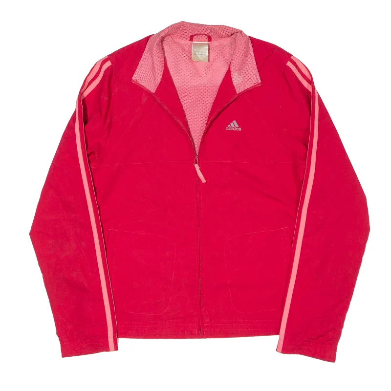 ADIDAS Windbreaker Jacket Pink Womens M Mesh Jacket Canvas Jacket Denim Jacket