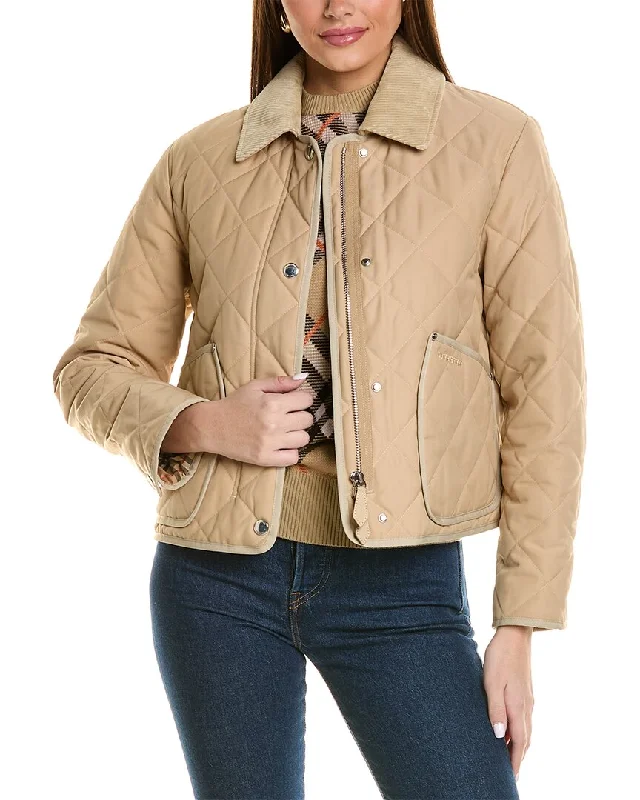 Burberry Quilted Jacket Elasticated Jacket Padded Jacket Insulated Jacket