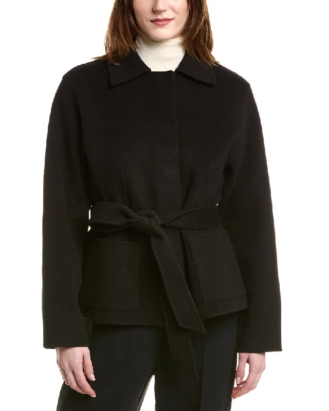 Lafayette 148 New York Reversible Wool & Cashmere-Blend Peplum Jacket Fleece Jacket Down Jacket Feather Jacket