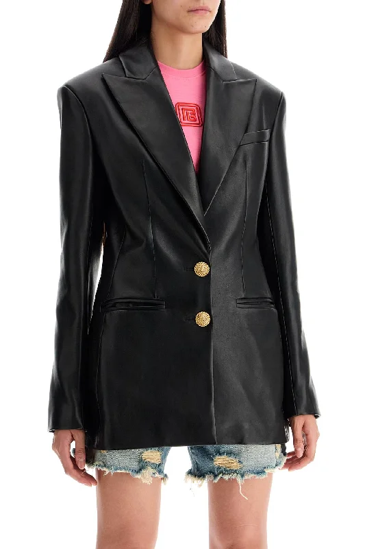 Balmain Leather Blazer Jacket Satin Jacket Silk Jacket Chiffon Jacket