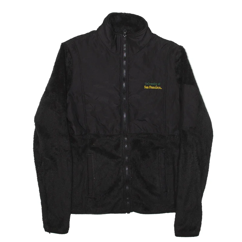 CHAMPION University Of San Francisco USA Fleece Jacket Black Womens M Nylon Jacket Polyester Jacket Spandex Jacket