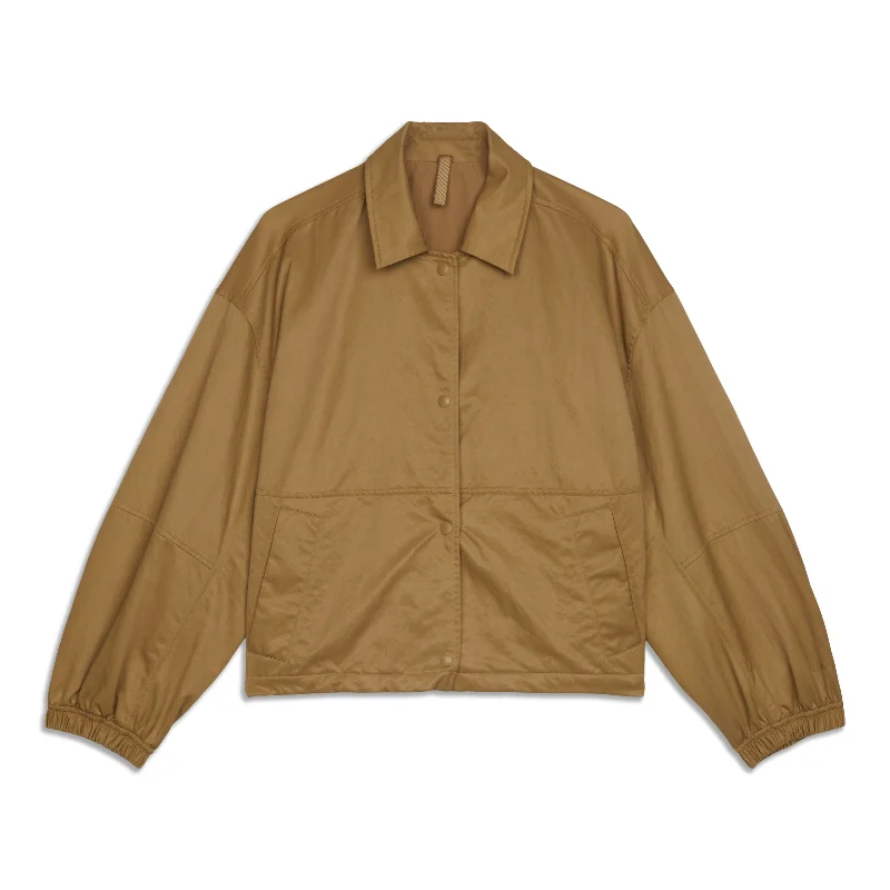 Cropped Coach's Jacket - Resale Belted Jacket Elasticated Jacket Padded Jacket