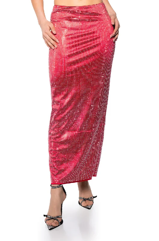 DECISION MAKER RHINESTONE MAXI SKIRT corduroy skirt cozy