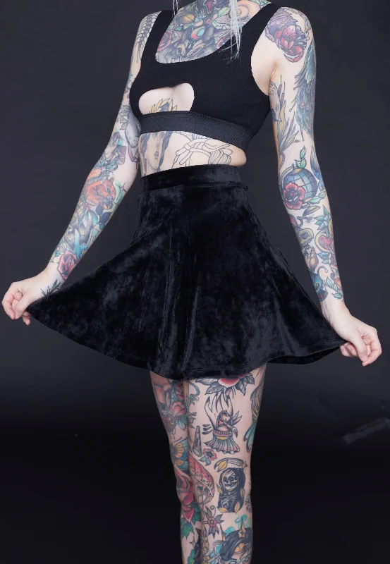 InternetXDoll - Luna Black - Skirt boho skirt vibe