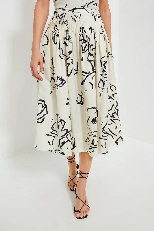 Onyx Amaryllis Fallon Skirt maxi skirt elegant