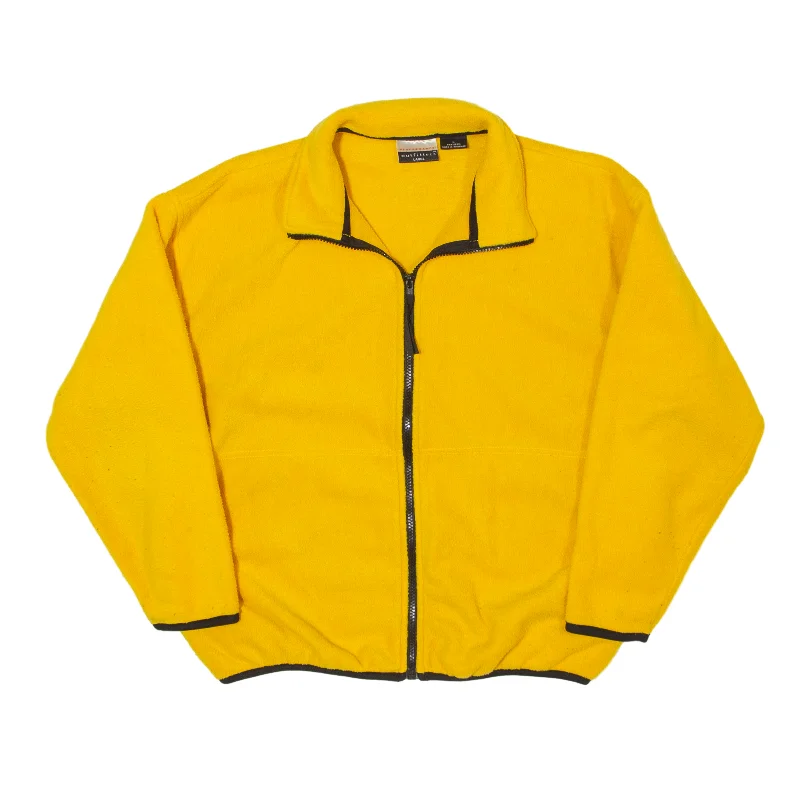 PERFORMANCE OUTFITTERS Fleece Jacket Yellow 90s Womens L Zippered Jacket Buttoned Jacket Snapped Jacket