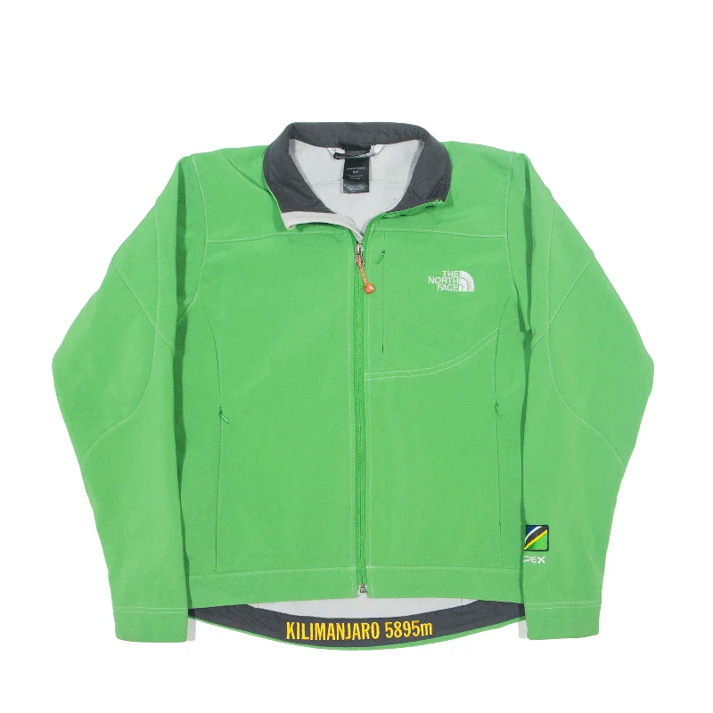 THE NORTH FACE 7 Summits Series Fleece Lined Jacket Green Womens S V-Neck Jacket Boat Neck Jacket Square Neck Jacket