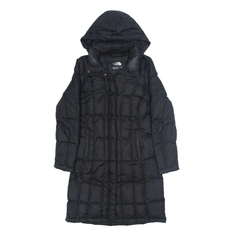 THE NORTH FACE Down Insulated 550 Puffer Jacket Black Nylon Womens XS Knit Jacket Woven Jacket Fleece Jacket