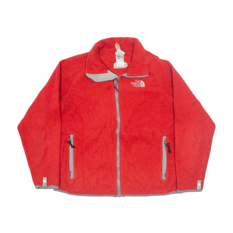 THE NORTH FACE Fleece Jacket Red Womens M Rayon Fabric Velvet Fabric Corduroy Fabric