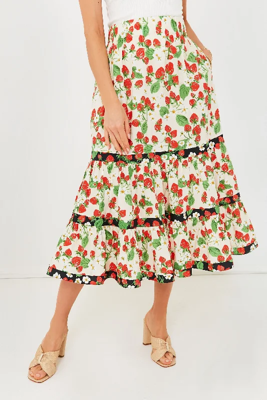 Wild Strawberry Combo Chase Skirt cotton skirt soft